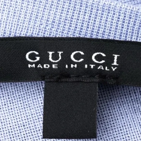 Gucci silk sleeveless top with knot embellishment EU L - Picture 6 of 9